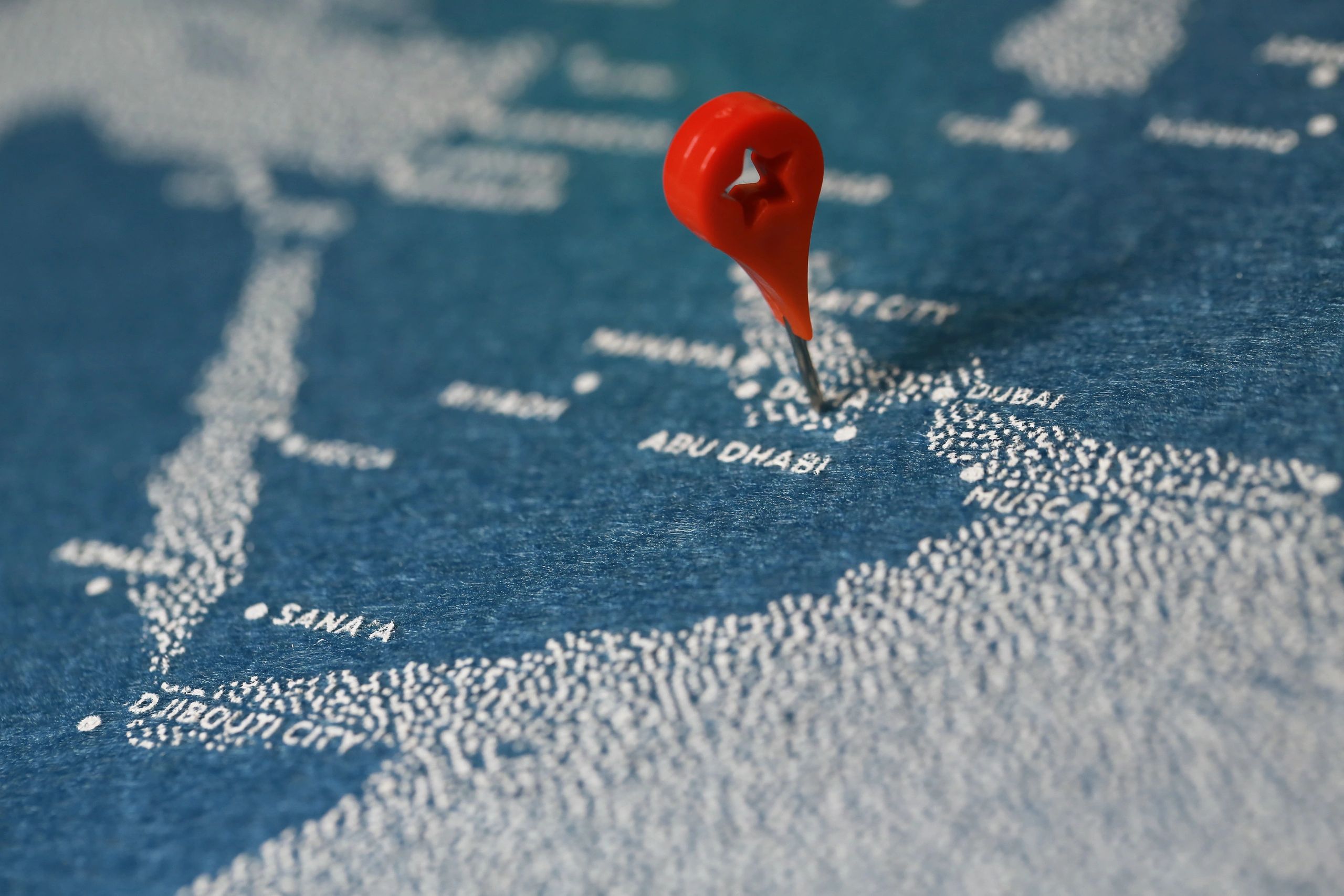 Abu Dhabi tourism desk map